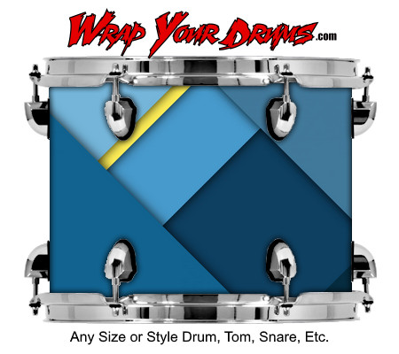 Buy Drum Wrap Geometric Design Drum Wrap