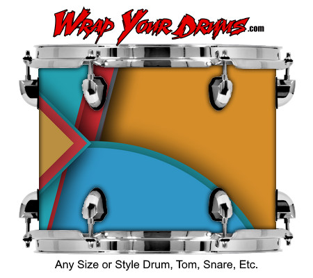 Buy Drum Wrap Geometric Five Drum Wrap