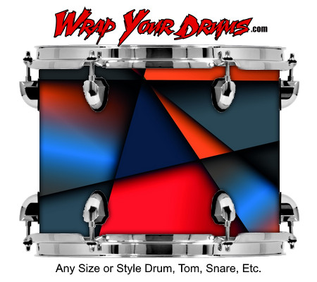 Buy Drum Wrap Geometric Glass Drum Wrap