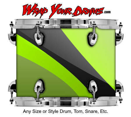 Buy Drum Wrap Geometric Lime Drum Wrap