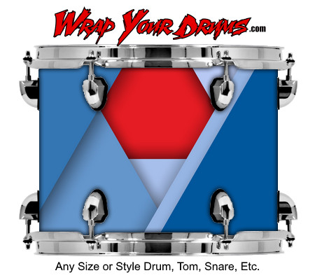 Buy Drum Wrap Geometric Metric Drum Wrap