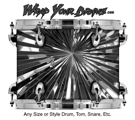 Buy Drum Wrap Geometric Mirror Drum Wrap