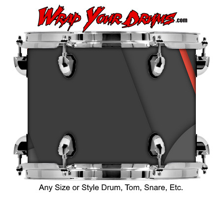 Buy Drum Wrap Geometric Orange Drum Wrap