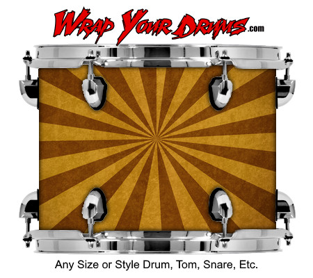 Buy Drum Wrap Grunge Burst Drum Wrap