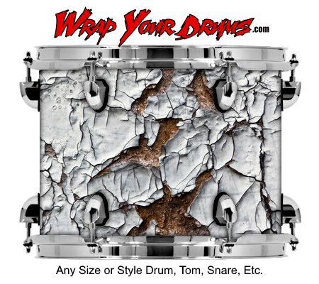 Buy Drum Wrap Grunge Paint Drum Wrap