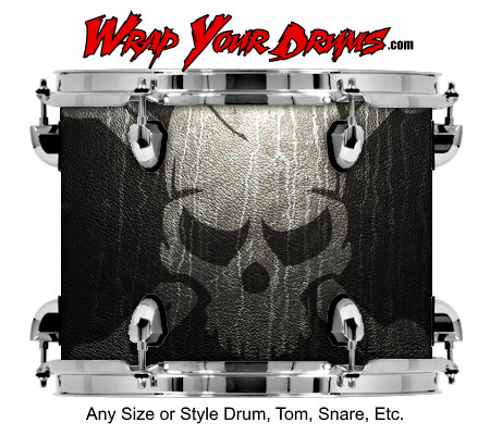 Buy Drum Wrap Grunge Skull Drum Wrap