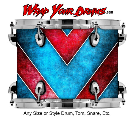 Buy Drum Wrap Grunge V Drum Wrap