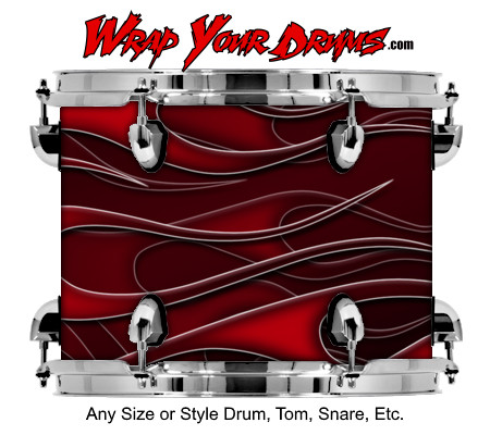 Buy Drum Wrap Hotrod Blackred Left Drum Wrap