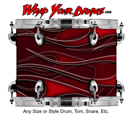 Buy Drum Wrap Hotrod Blackred Right Drum Wrap