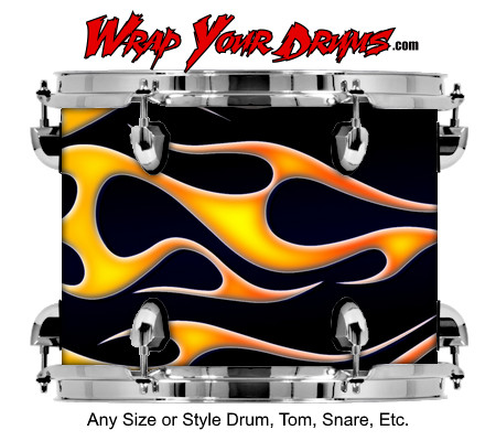 Buy Drum Wrap Hotrod Dark Left Drum Wrap