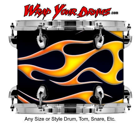 Buy Drum Wrap Hotrod Dark Right Drum Wrap
