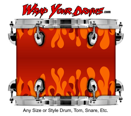 Buy Drum Wrap Hotrod Fire Drum Wrap