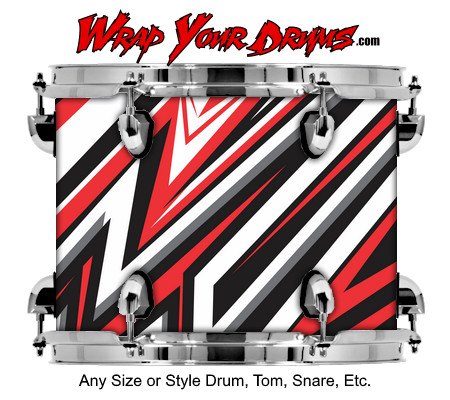 Buy Drum Wrap Hotrod Stripes Drum Wrap