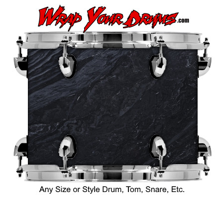 Buy Drum Wrap Marble Black Drum Wrap