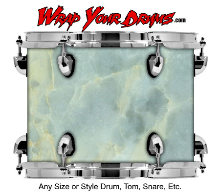 Buy Drum Wrap Marble Blue Drum Wrap