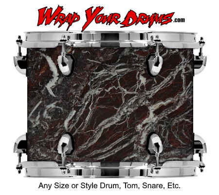Buy Drum Wrap Marble Rossa Drum Wrap