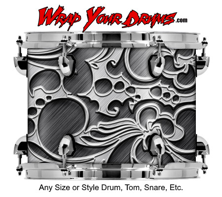 Buy Drum Wrap Metalshop Ornate 3d Drum Wrap