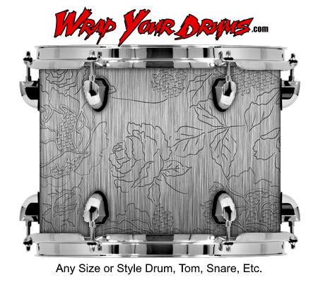 Buy Drum Wrap Metalshop Ornate Etch Drum Wrap