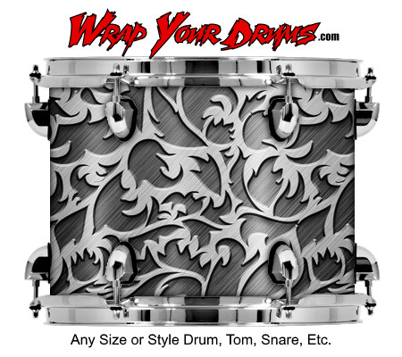 Buy Drum Wrap Metalshop Ornate Floral Drum Wrap