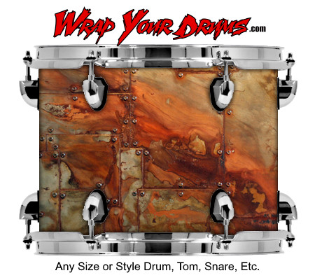 Buy Drum Wrap Metalshop Ornate Rust Drum Wrap