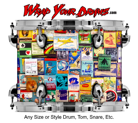 Buy Drum Wrap Americana Collage Drum Wrap