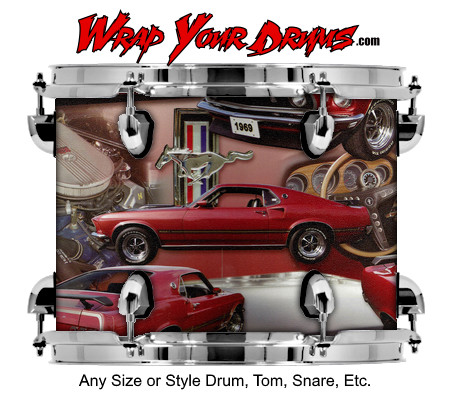 Buy Drum Wrap Americana Mustang Drum Wrap