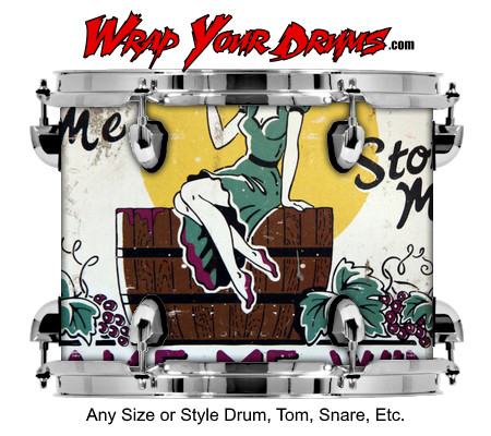 Buy Drum Wrap Americana Wine Drum Wrap