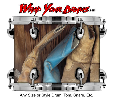Buy Drum Wrap Country Boots Drum Wrap
