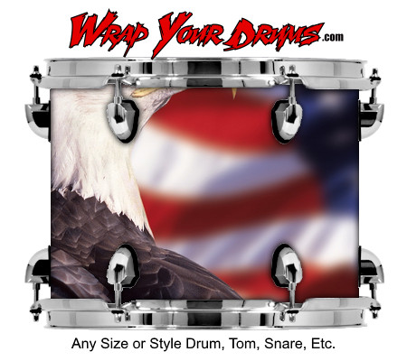 Buy Drum Wrap Freedom Eagle Drum Wrap