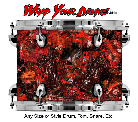 Buy Drum Wrap Paint1 Red Drum Wrap