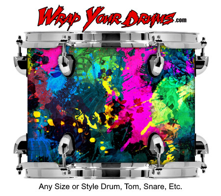 Buy Drum Wrap Paint1 Spots Drum Wrap