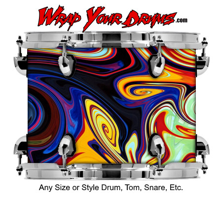 Buy Drum Wrap Paint1 Swirl Drum Wrap