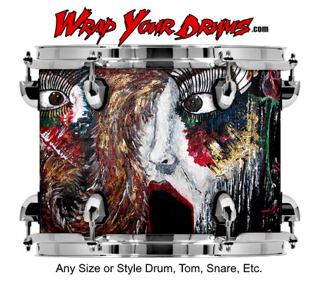 Buy Drum Wrap Paint2 Scared Drum Wrap