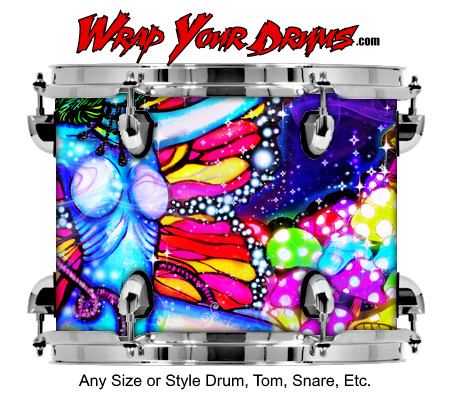 Buy Drum Wrap Psychedelic Chick Drum Wrap