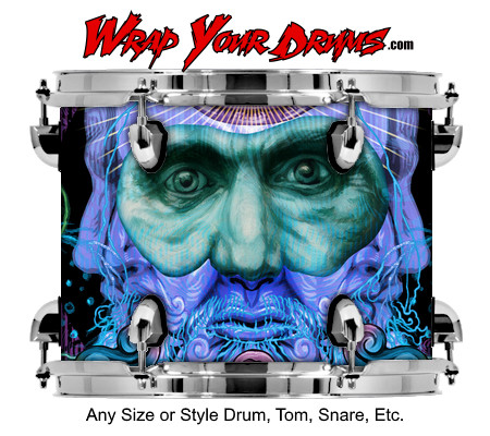 Buy Drum Wrap Psychedelic God Drum Wrap