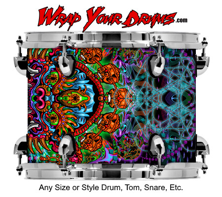 Buy Drum Wrap Psychedelic Goddess Drum Wrap