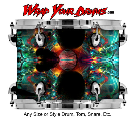 Buy Drum Wrap Psychedelic Man Drum Wrap