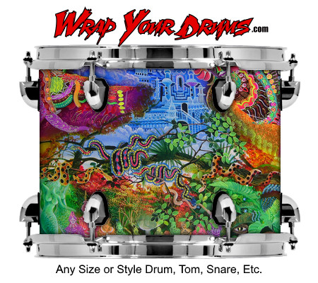 Buy Drum Wrap Psychedelic Twins Drum Wrap