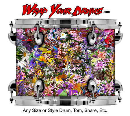 Buy Drum Wrap Trippy Collage Drum Wrap