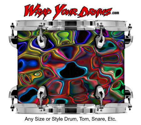 Buy Drum Wrap Trippy Drip Drum Wrap