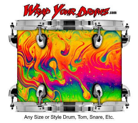 Buy Drum Wrap Trippy Smear Drum Wrap