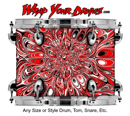 Buy Drum Wrap Trippy Spiro Drum Wrap
