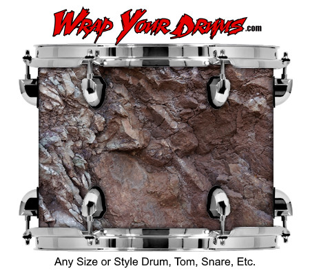 Buy Drum Wrap Rock Crack Drum Wrap