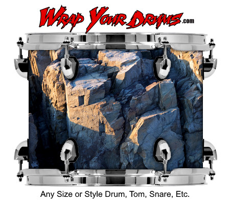 Buy Drum Wrap Rock Cube Drum Wrap