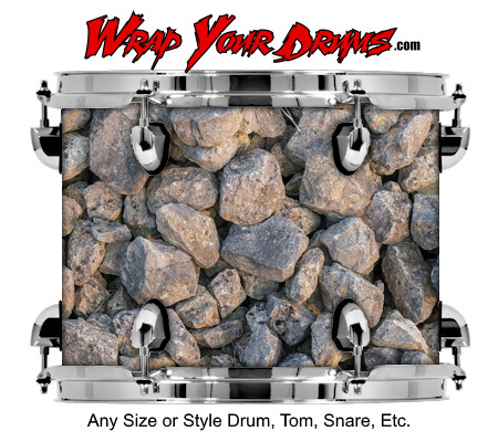 Buy Drum Wrap Rock Fragment Drum Wrap