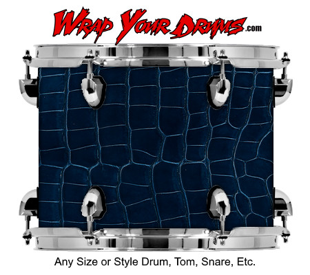 Buy Drum Wrap Skinshop Alligator Blue Drum Wrap