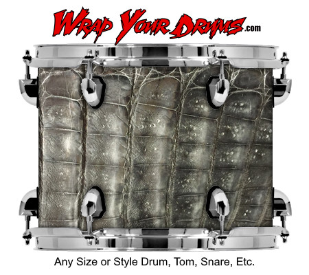 Buy Drum Wrap Skinshop Alligator Bw Drum Wrap