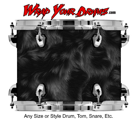 Buy Drum Wrap Skinshop Fur Black Drum Wrap