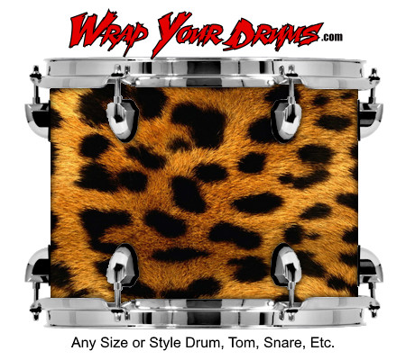 Buy Drum Wrap Skinshop Fur Leopard Drum Wrap