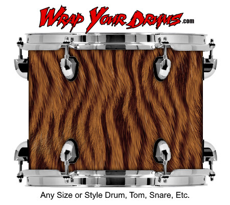 Buy Drum Wrap Skinshop Fur Stripe Drum Wrap